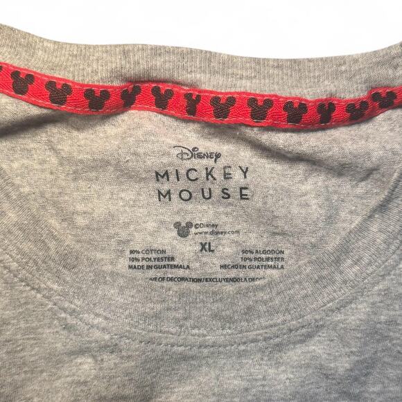 Disney Mickey Mouse Tee – Heather Gray Vintage Graphic XL - Picture 3 of 6